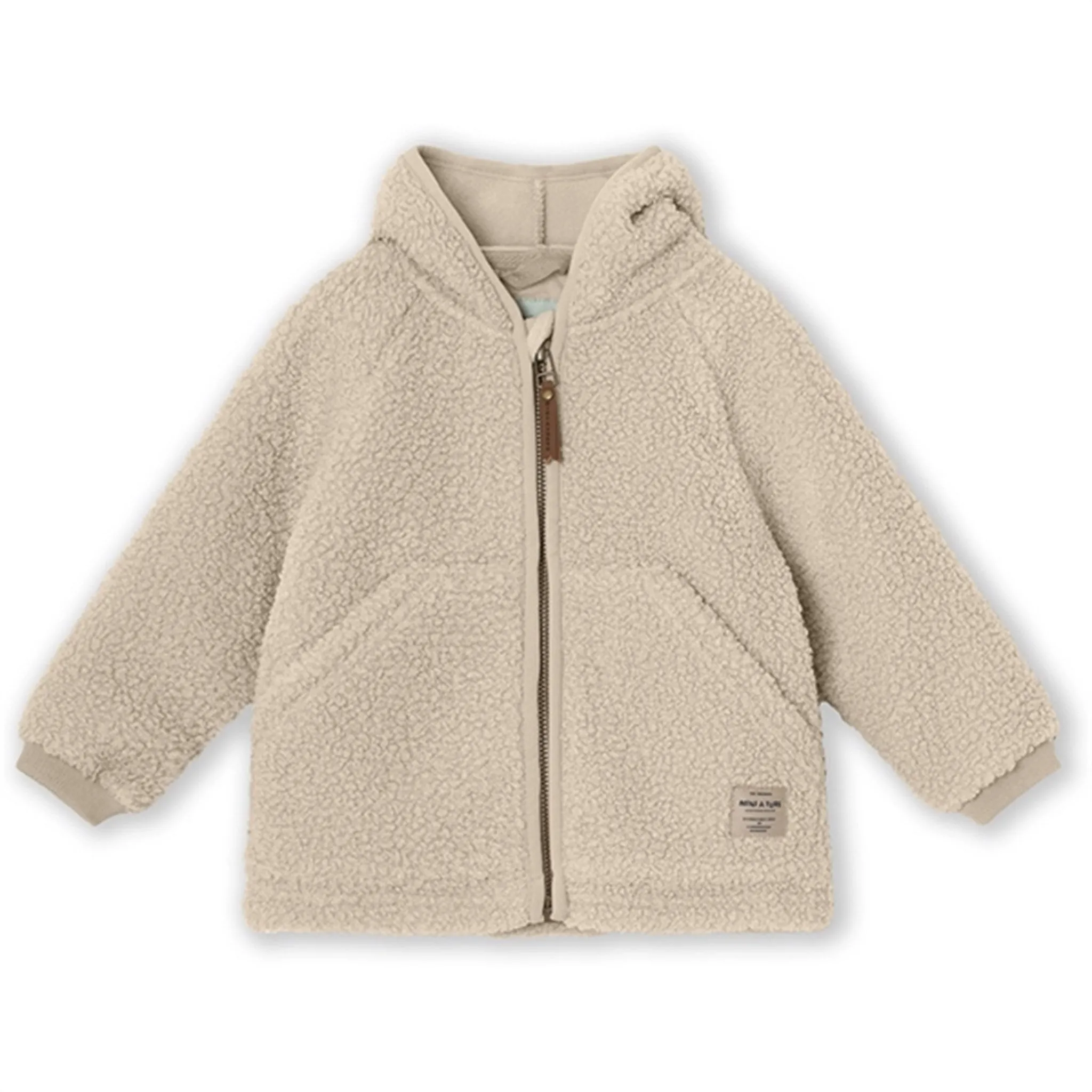 MINI A TURE LIFF Teddy Fleece Jacket Sesame Workwear Comfort