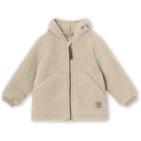 MINI A TURE LIFF Teddy Fleece Jacket Sesame Workwear Comfort