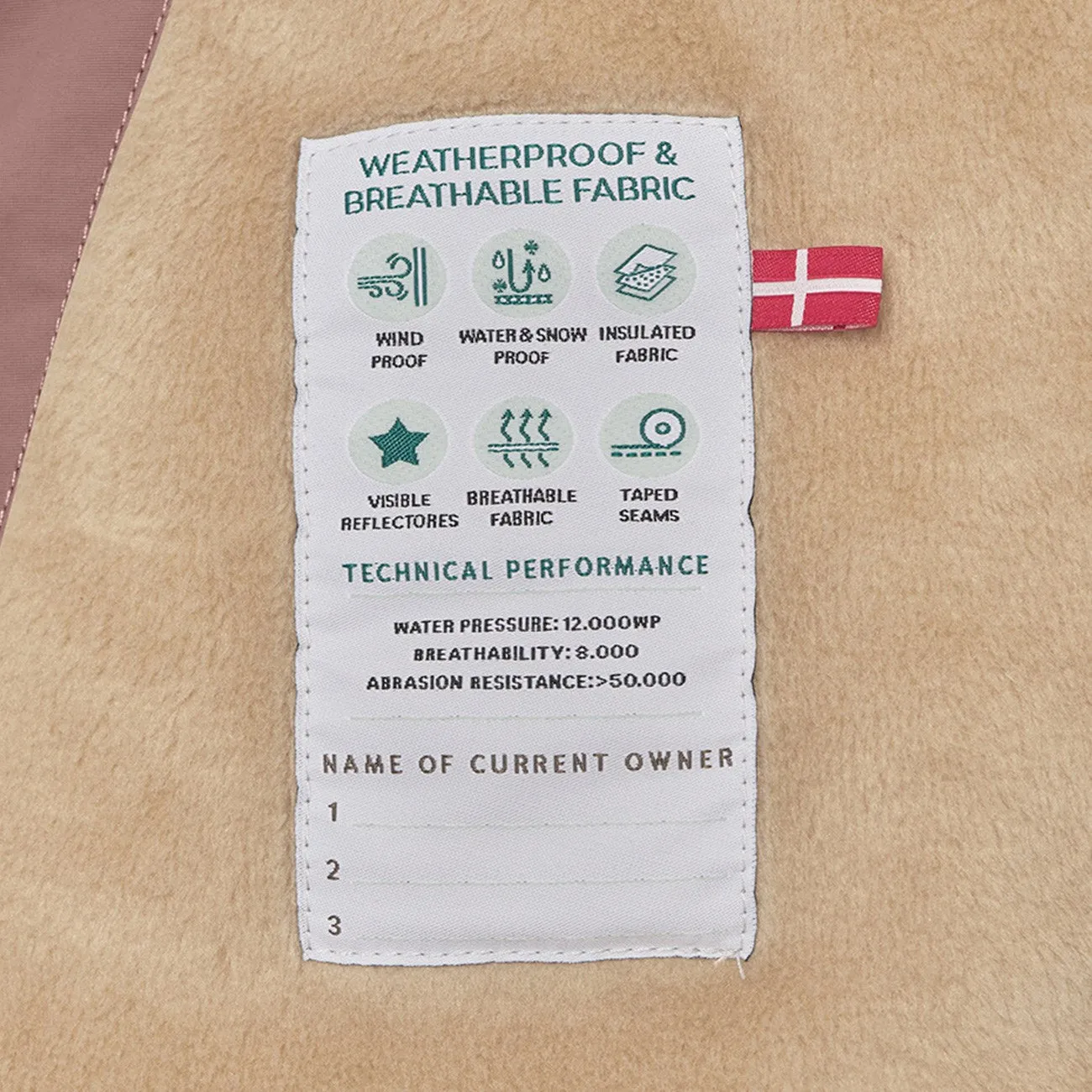 System Mini A ture Light plum Wang Fleece Winter Jacket