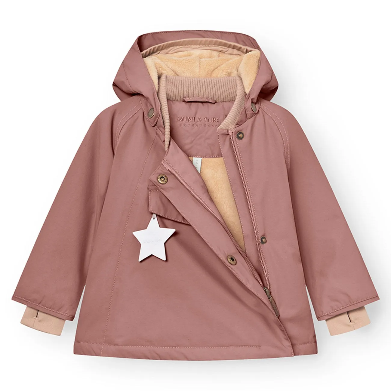 Odor Resistant Fabric Weightless Construction Mini A ture Light plum Wang Fleece Winter Jacket