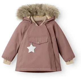 Active Lifestyle exploration Mini A ture Light plum Wang Fleece Winter Jacket m. Fur