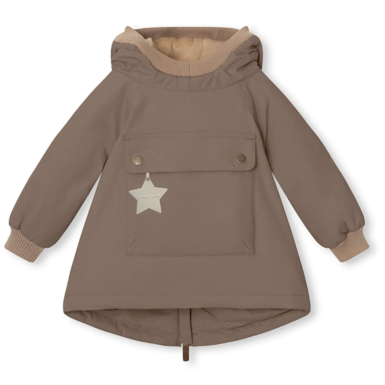 Mini A ture Morel grey Baby Wen Fleece anorak Relationship Fashion Comfort