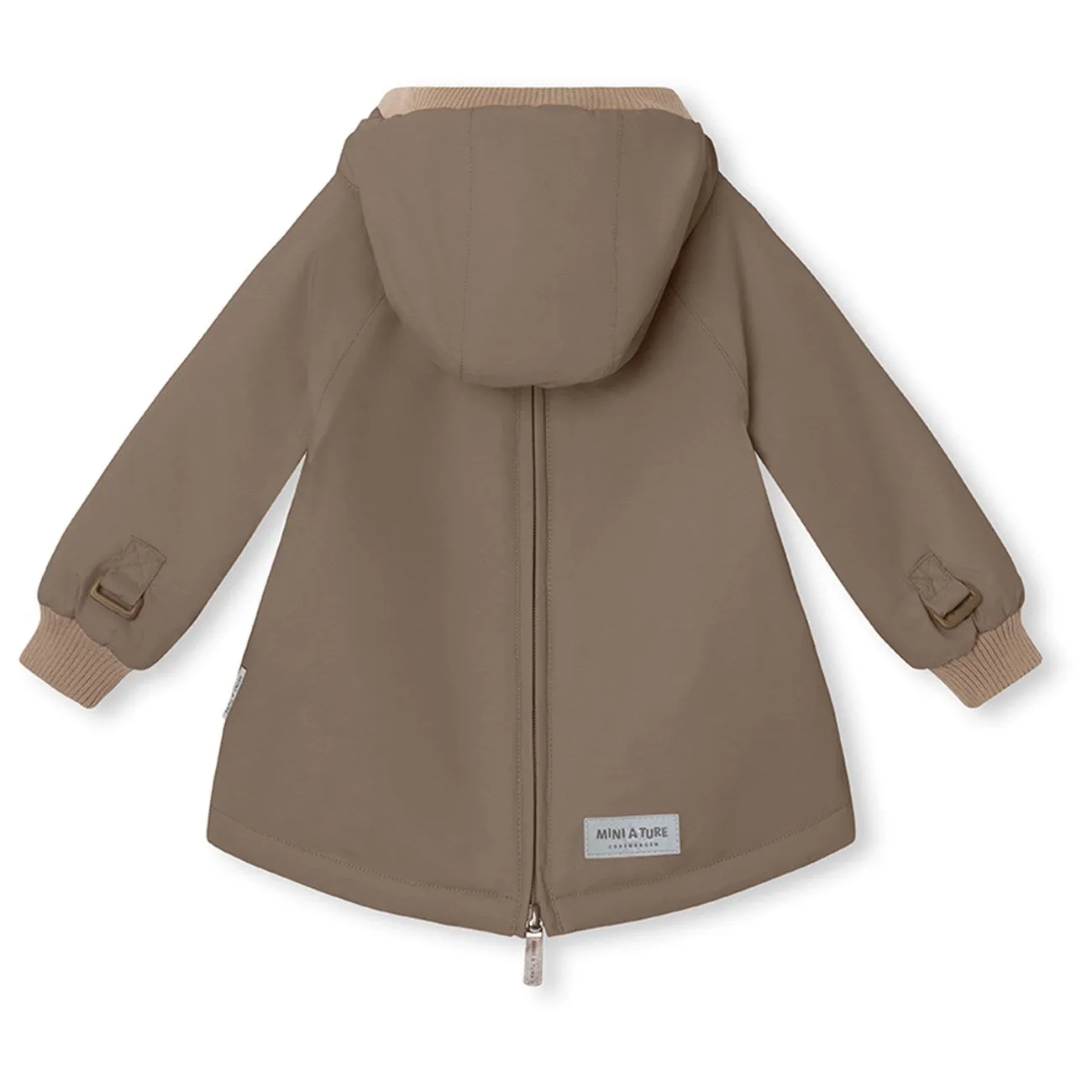 Mini A ture Morel grey Baby Wen Fleece anorak morning