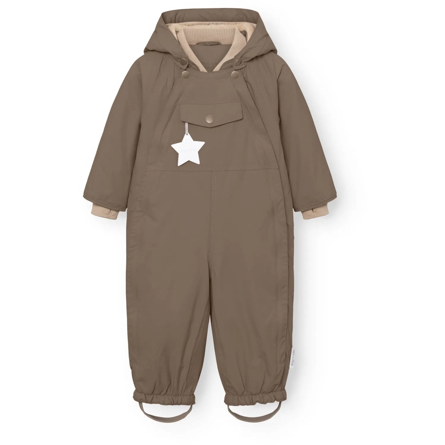 Mini A ture Morel Grey Matwisti Fleece Lined Snowsuit. GRS Chic button-up shirt foldable
