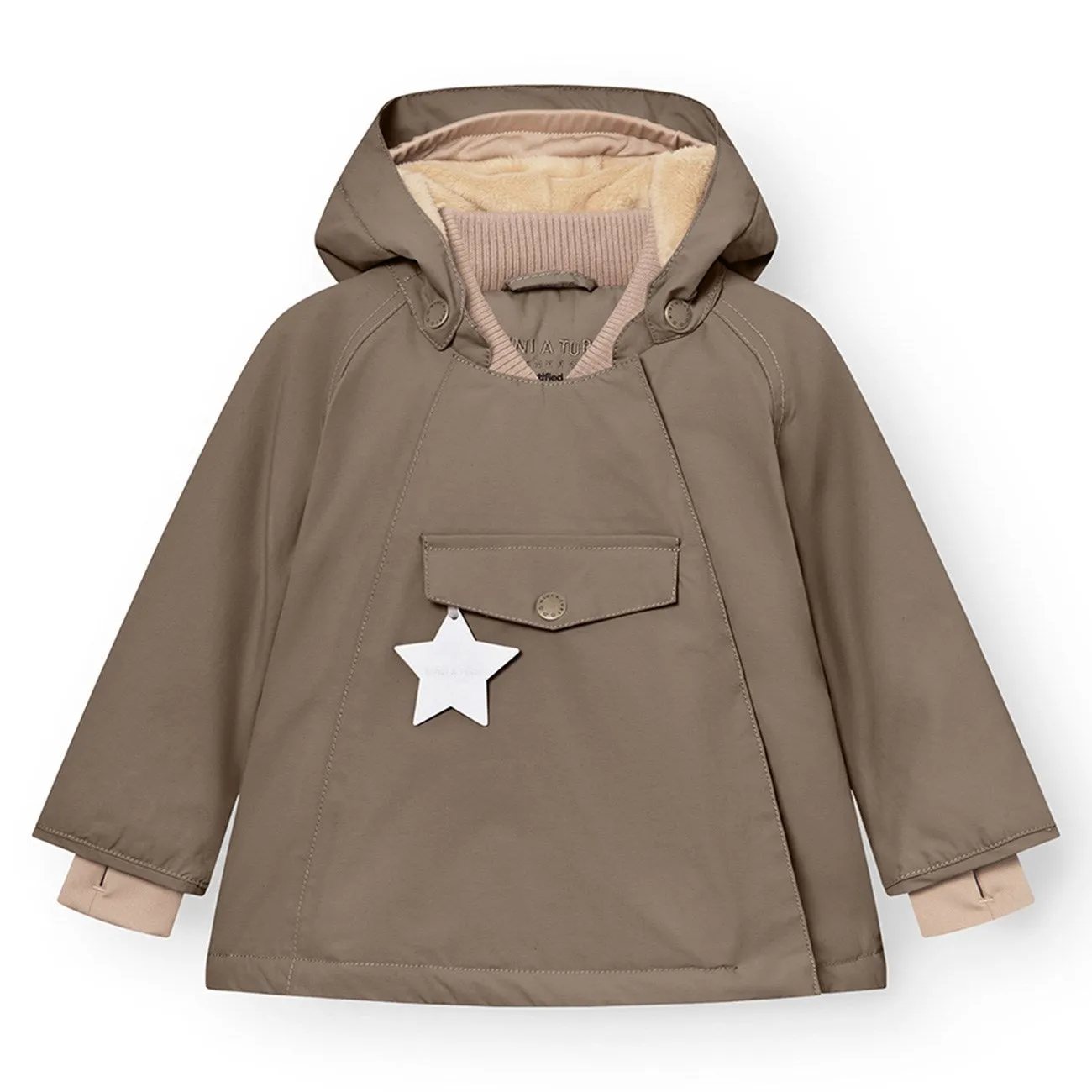 Thermoregulating Technology Rain Blocker Mini A ture Morel grey Wang Fleece Winter Jacket