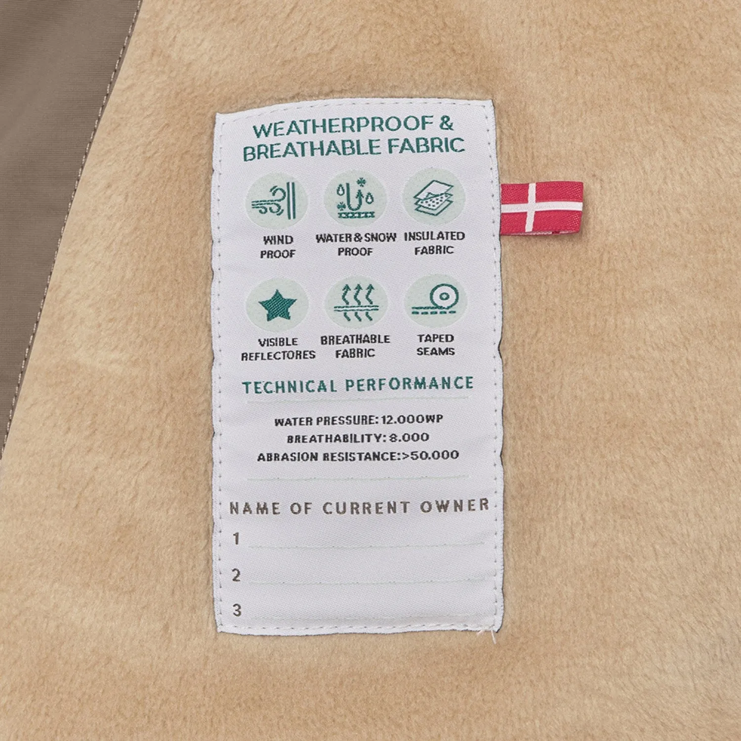 Reflective Safety Trim All Season Fit Mini A ture Morel grey Wang Fleece Winter Jacket m. Fur