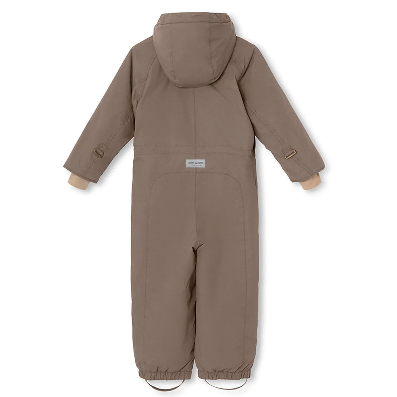 Snap-Closure Mini A ture Morel grey Wanni Fleece Snowsuit