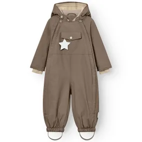 Countryside-Style Mini A ture Morel grey Wisti Fleece Snowsuit