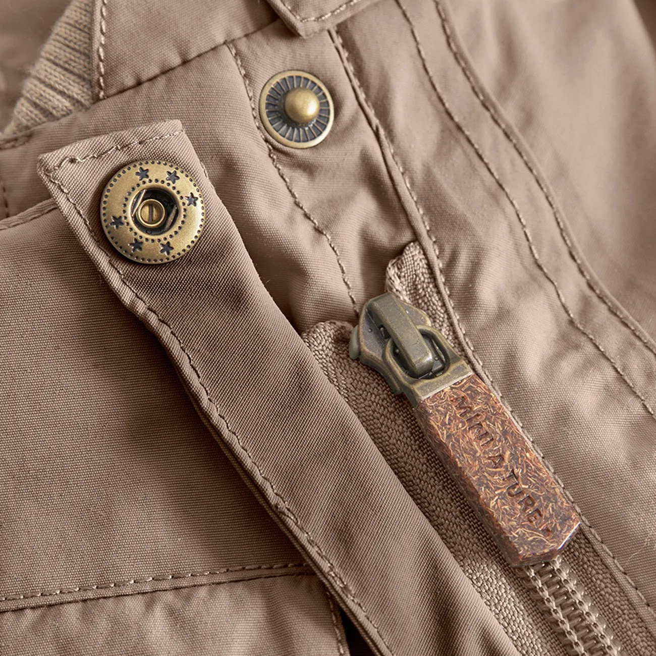 Mini A ture Morel grey Wisti Fleece Snowsuit Warranty-Included