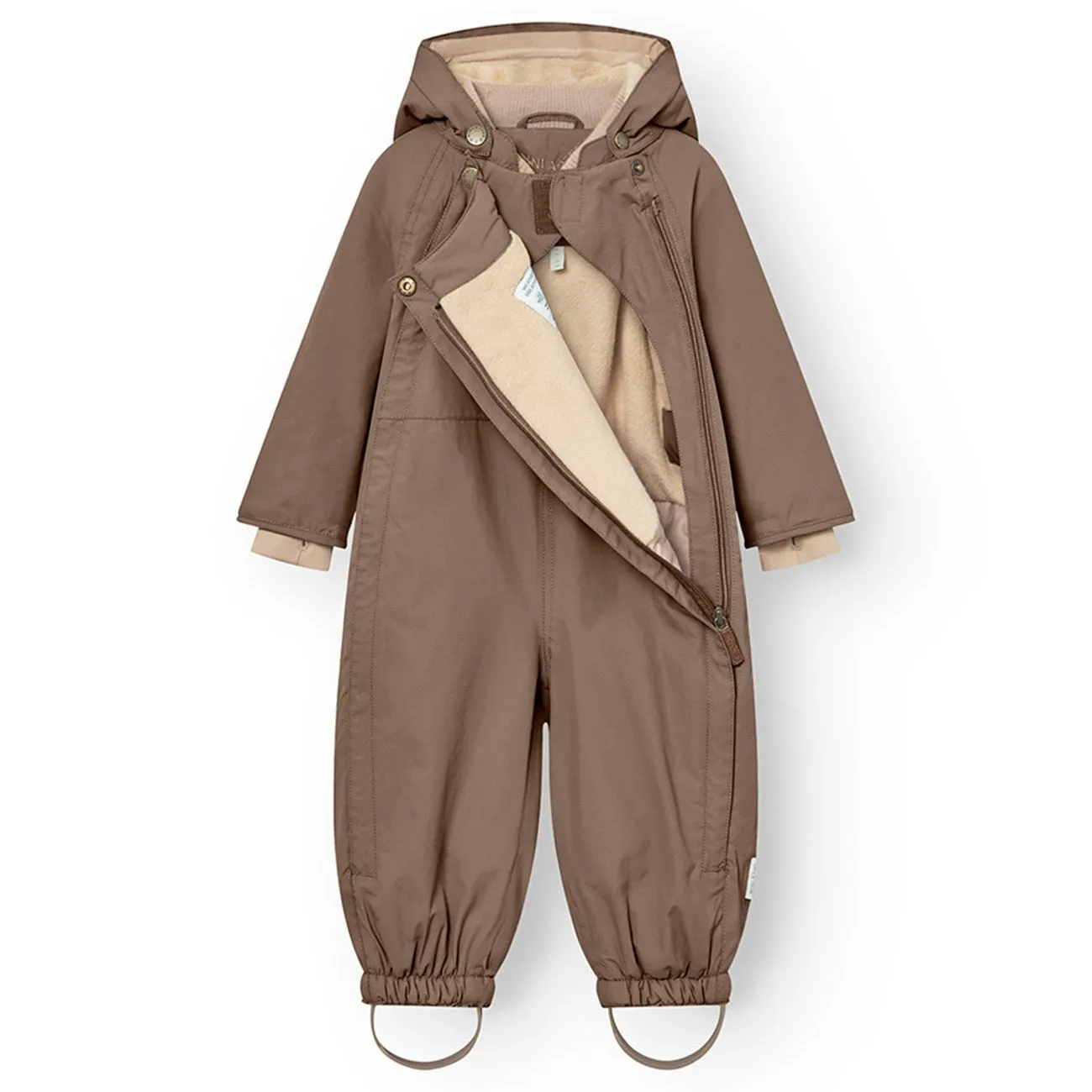 Cap-Sleeve Stylish short-sleeve piece Mini A ture Morel grey Wisti Fleece Snowsuit