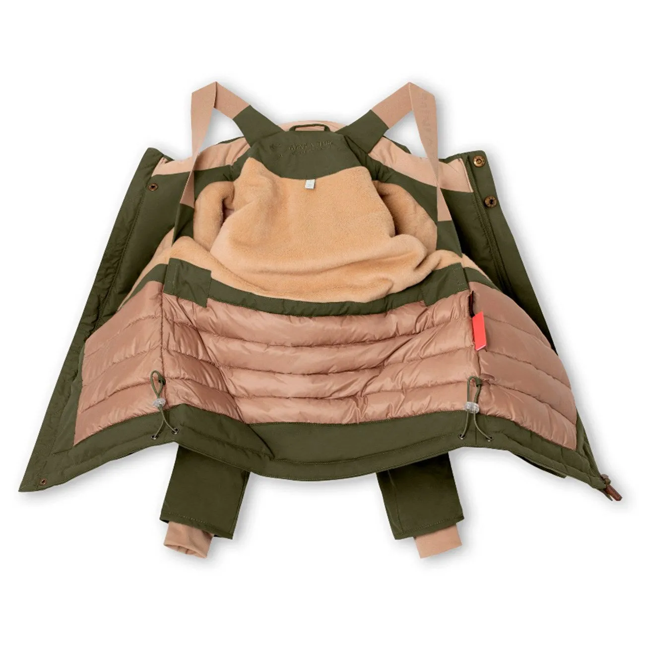 suitable for graduations Functional Layer Mini A ture Olive night Kastorio Fleece Winter Jacket