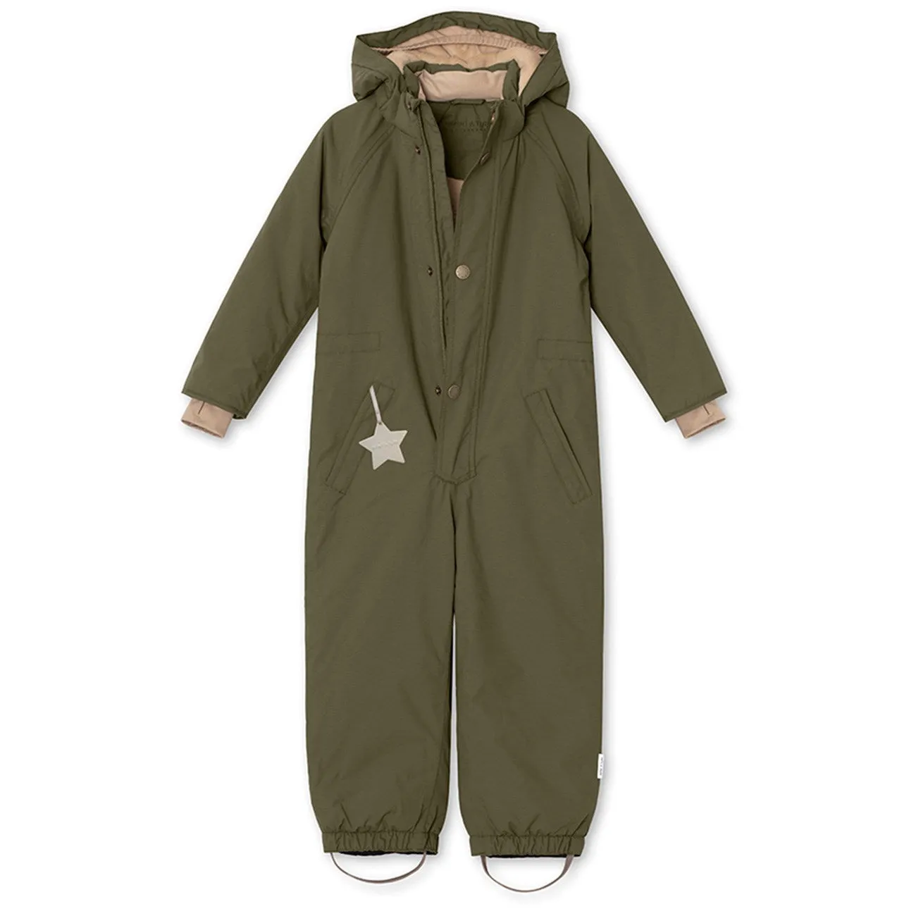 Mini A ture Olive night Wanni Fleece Snowsuit Elegant Top