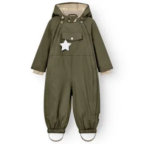 Cozy button-front blouse Mini A ture Olive night Wisti Fleece Snowsuit