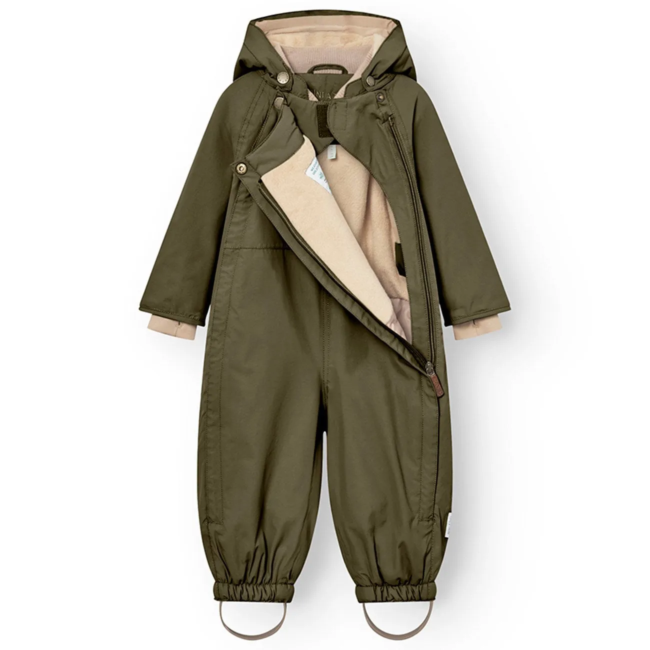 Rooftop-Event Mini A ture Olive night Wisti Fleece Snowsuit