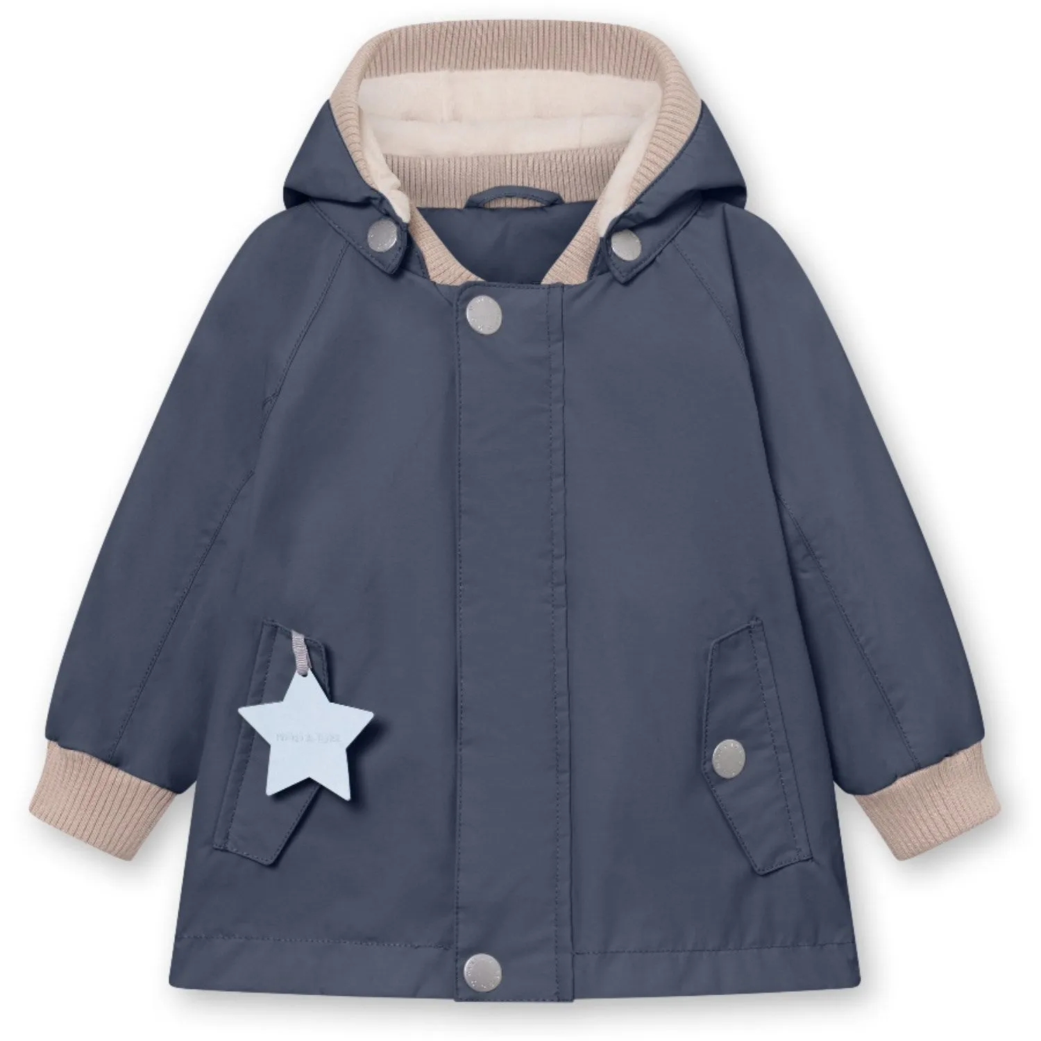 Period Mini A ture Ombre Blue Wally Fleece Lined Spring Jacket. GRS