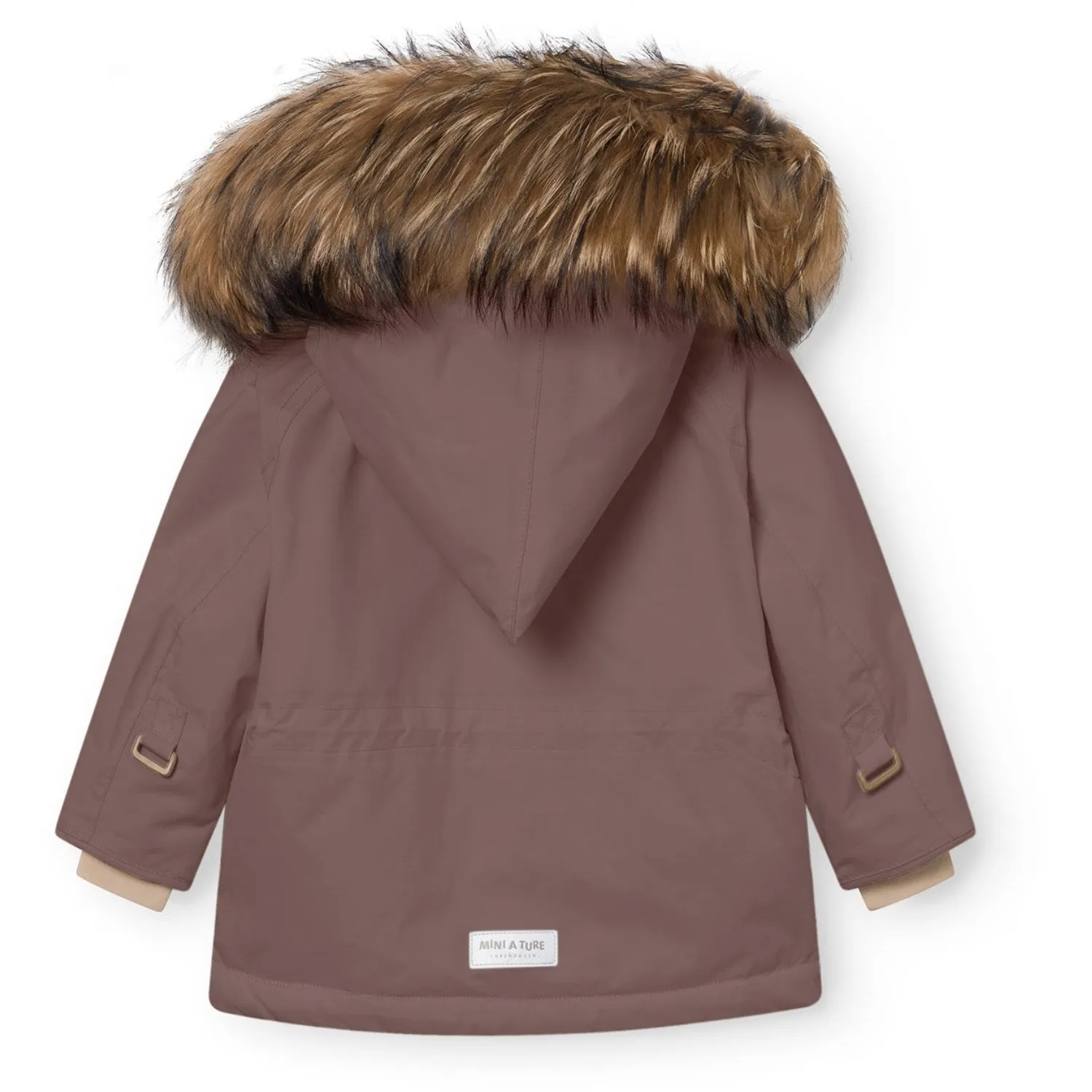 Mini A ture Peppercorn Plum Matwang Fleece Lined Winter Jacket Fur. GRS AdjustableCuffs