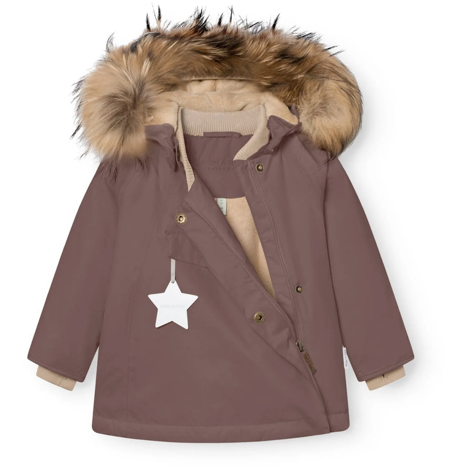Softshell Outer Layer Bonded Seam Technology Mini A ture Peppercorn Plum Matwang Fleece Lined Winter Jacket Fur. GRS