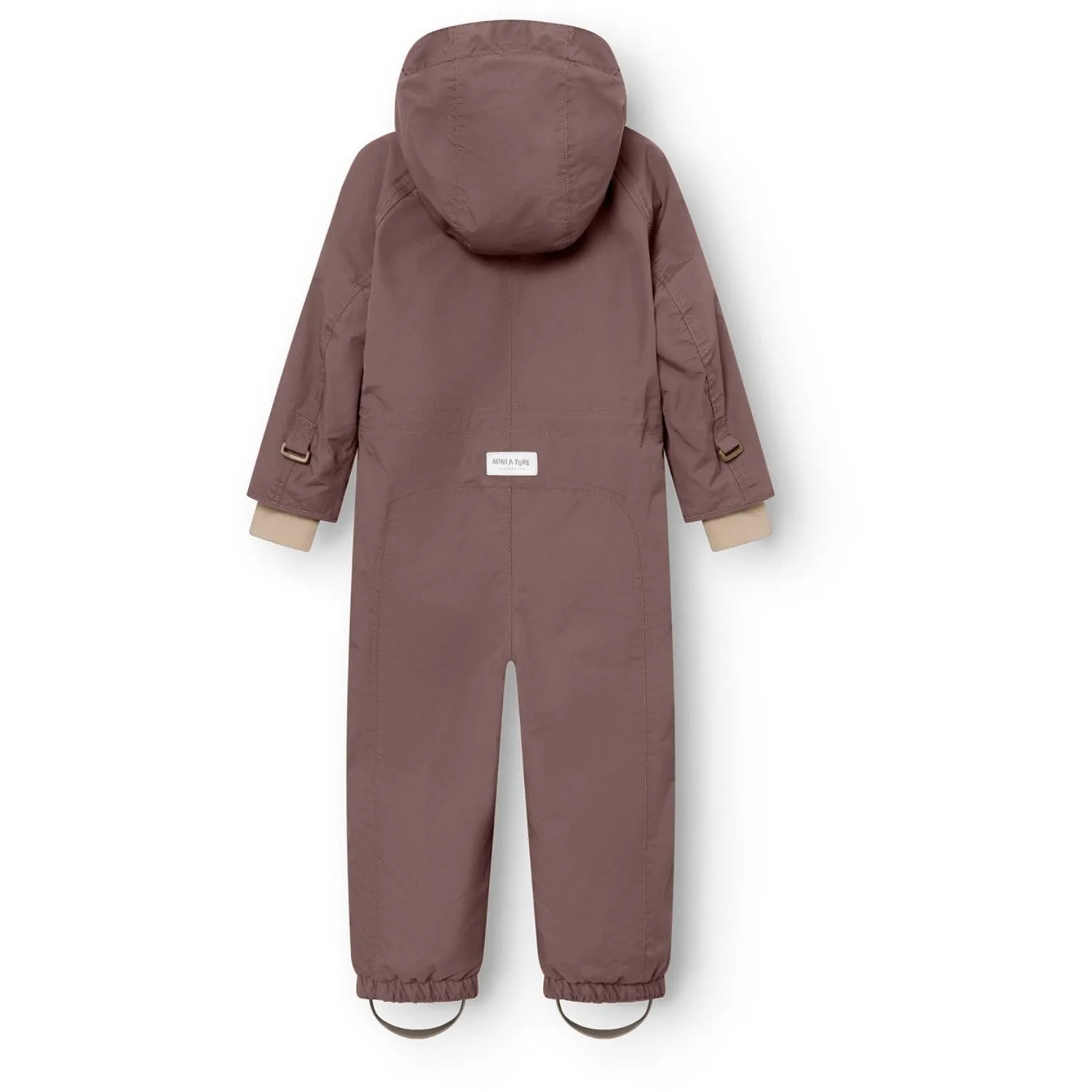 Tonal-Stitching animal-print Mini A ture Peppercorn Plum Matwanni Fleece Lined Snowsuit. GRS