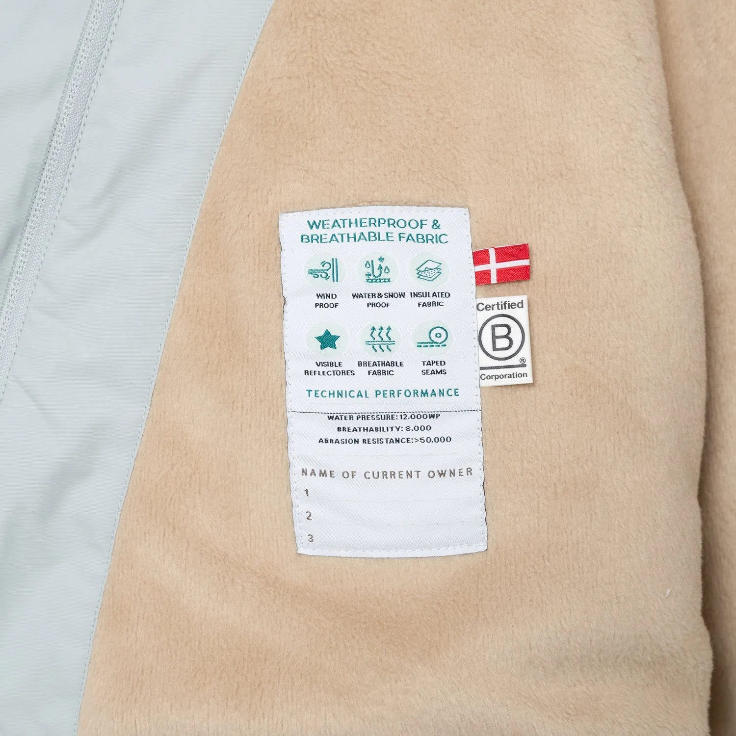 Mini A ture Puritan Grey Matwang Fleece Lined Winter Jacket. GRS quilted Weather Ease