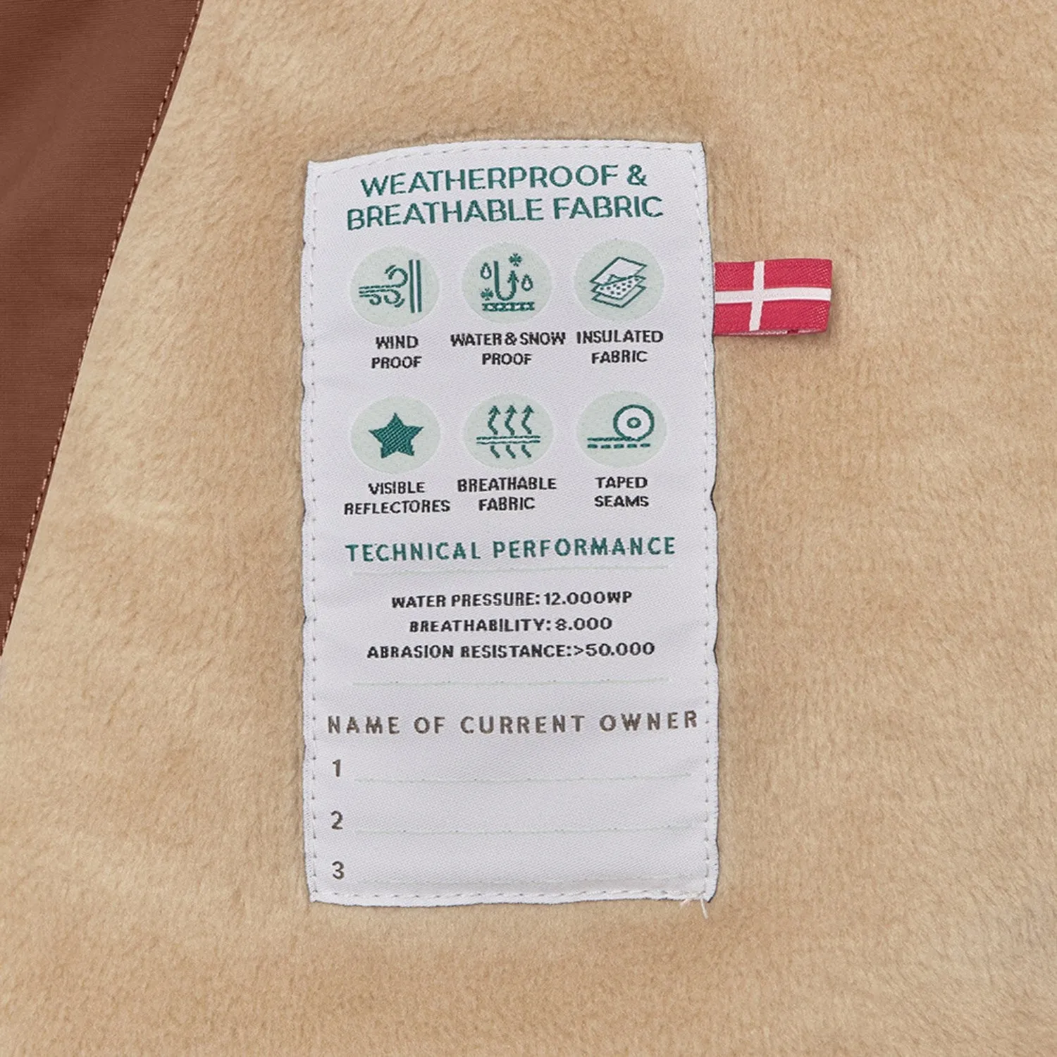 Launch Mini A ture Rootbeer brown Wang Fleece Winter Jacket m. Fur