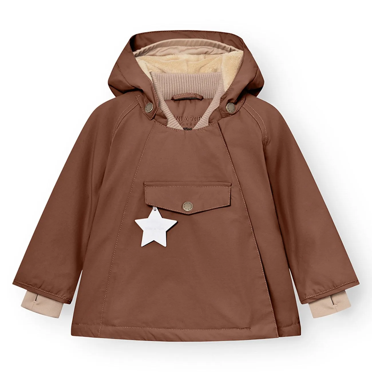 Imagine Mini A ture Rootbeer brown Wang Fleece Winter Jacket