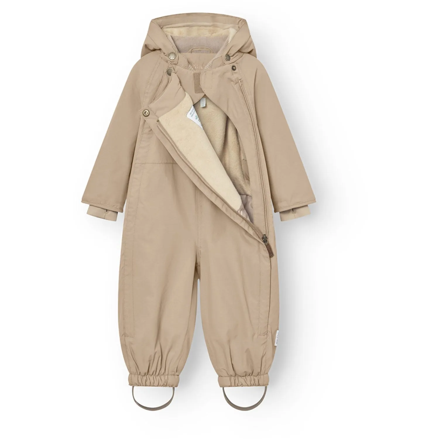 Convertible-Style Mini A ture Savannah tan Fleece Lined Snowsuit