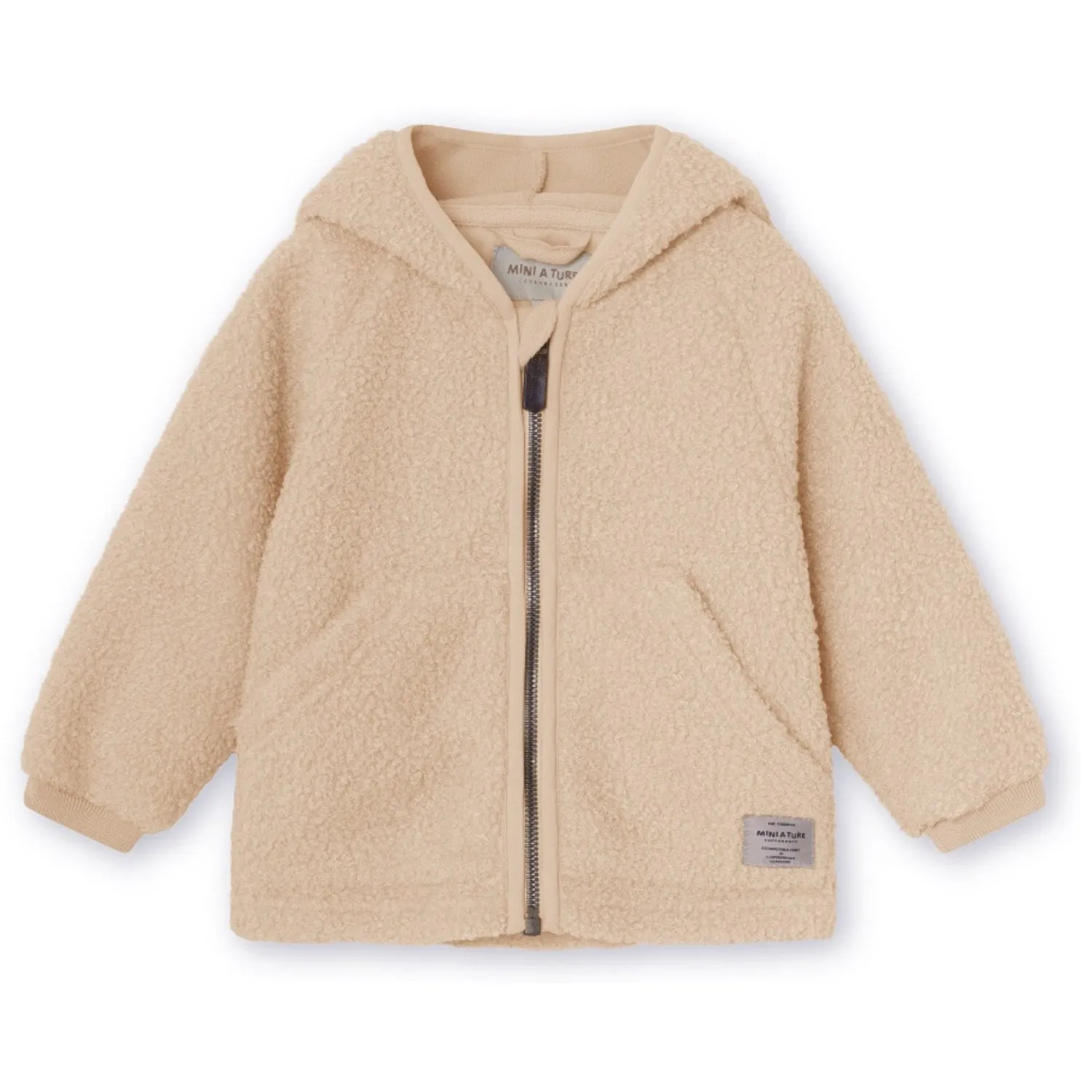 Layered Comfort Mini A ture Sesame Liff Teddyfleece Jacket. GRS