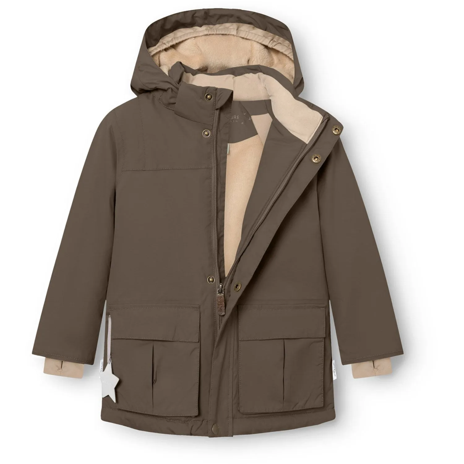 Mini A ture Tarmac Green Matkastorio Fleece Lined Winter Jacket. GRS Insulated Lining plus-size