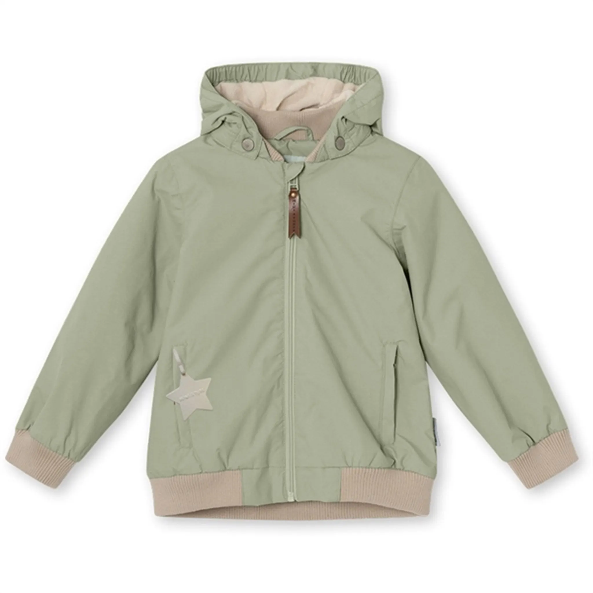 Sleek Fit Modern Outerwear MINI A TURE Vilder Bomber Jacket w/Fleece Lining Desert Sage