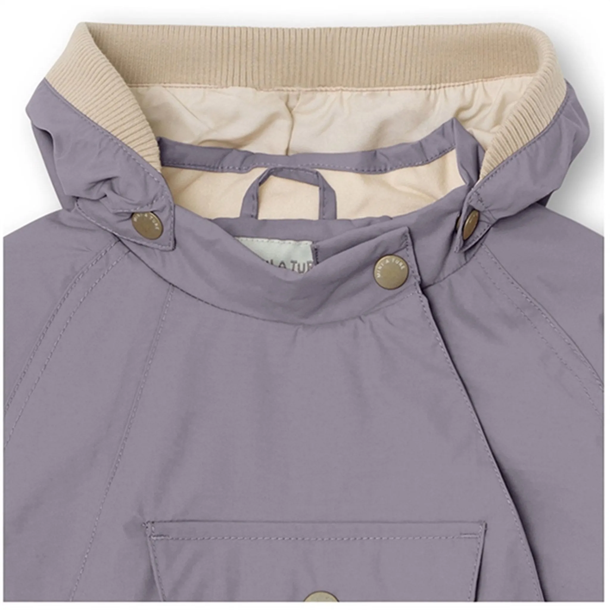Smooth Zipper Action Congratulate MINI A TURE Wai Spring Jacket Minimal Lilac