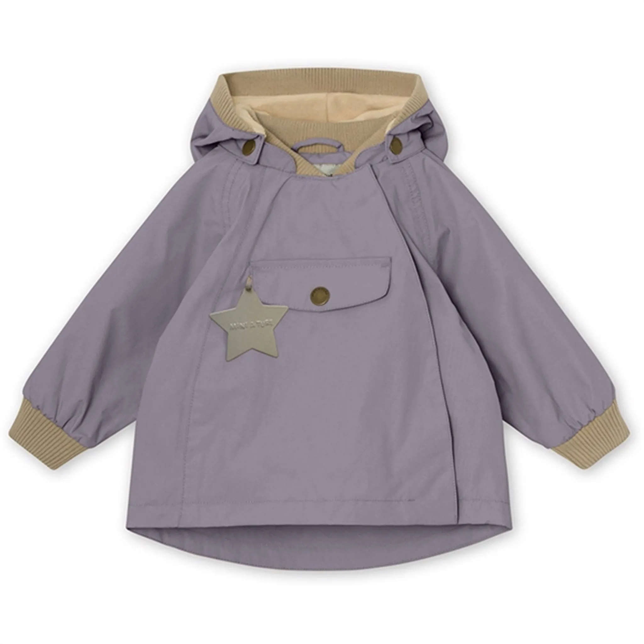 MINI A TURE Wai Spring Jacket w/Fleece Lining Minimal Lilac baristas