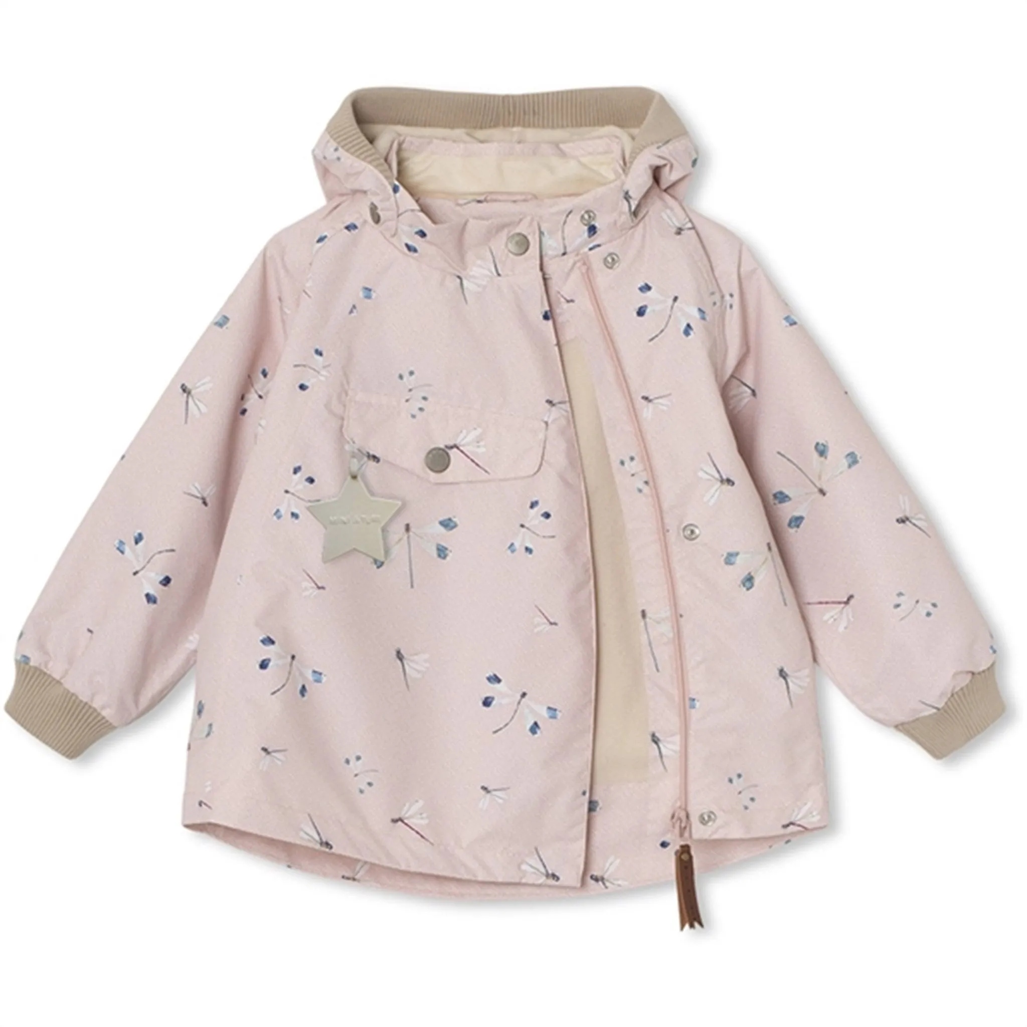 MINI A TURE Wai Spring Jacket w/Fleece Lining Rose Dragonfly car
