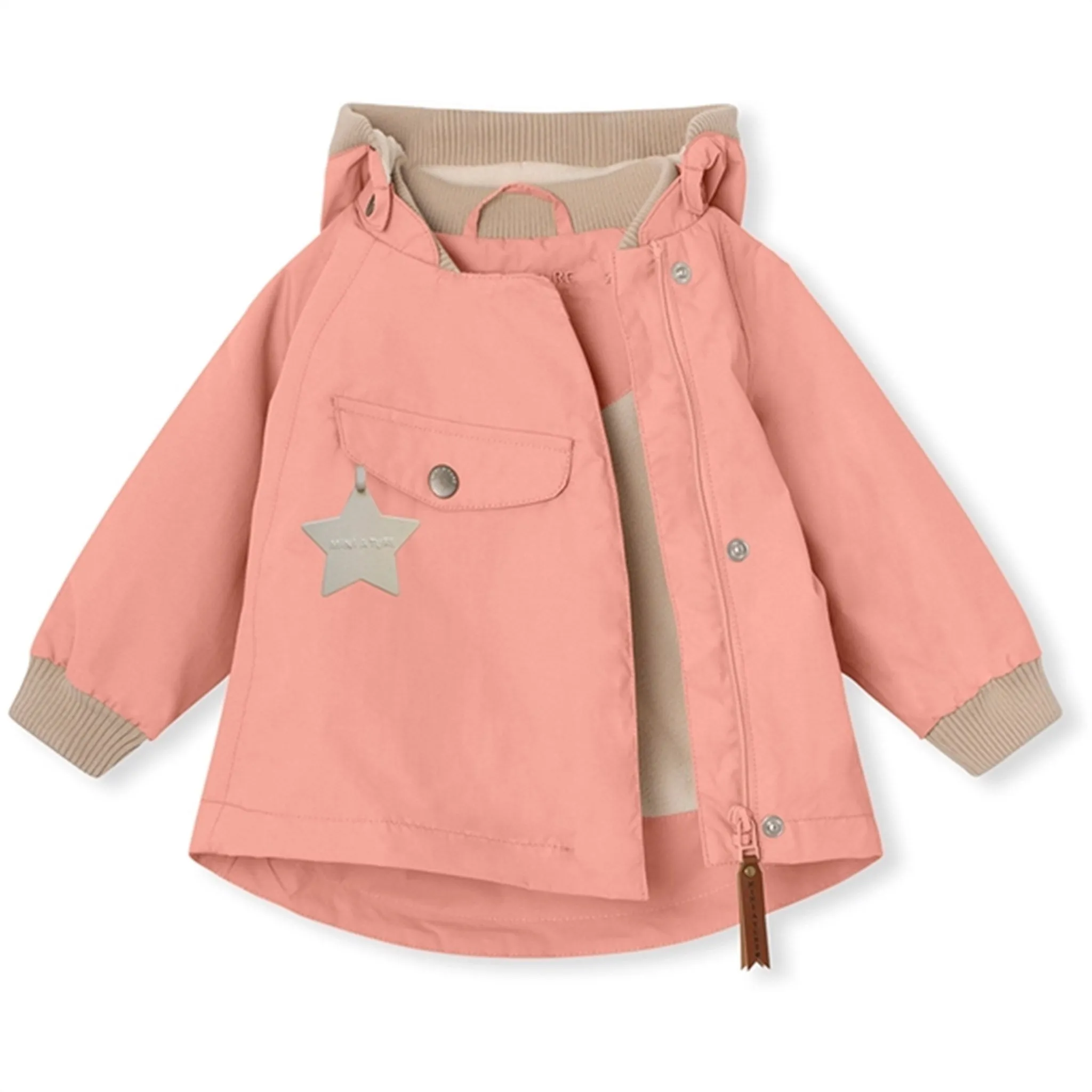 MINI A TURE WAI Spring Jacket w/Fleece Lining Rosette Rose Mix - and - Match Concentration