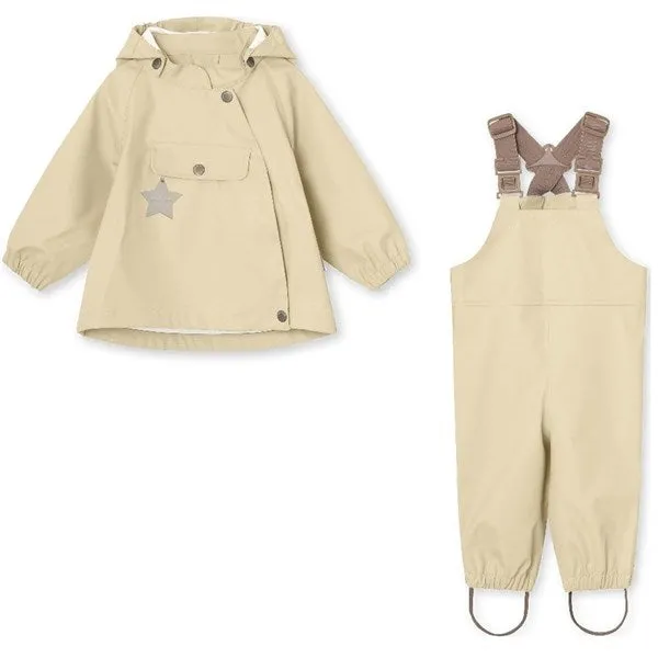 Hooded Design All Season MINI A TURE Wainis Rain Set Boulder Sand
