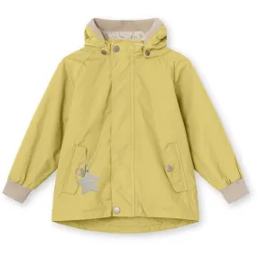 MINI A TURE Wally Spring Jacket Dusky Citron Taped Zippers Softshell Fabric