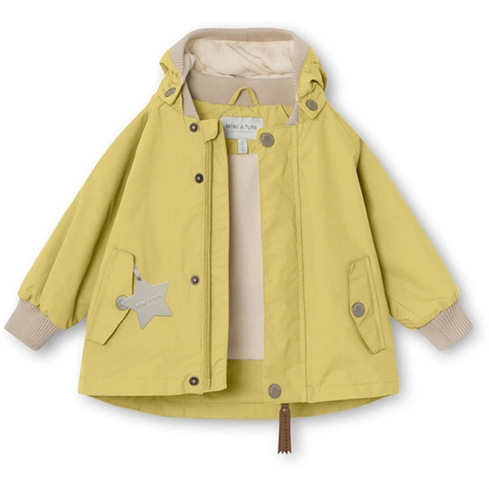 Wrinkle Resistant aesthetically pleasing MINI A TURE Wally Spring Jacket w/Fleece Lining Dusky Citron