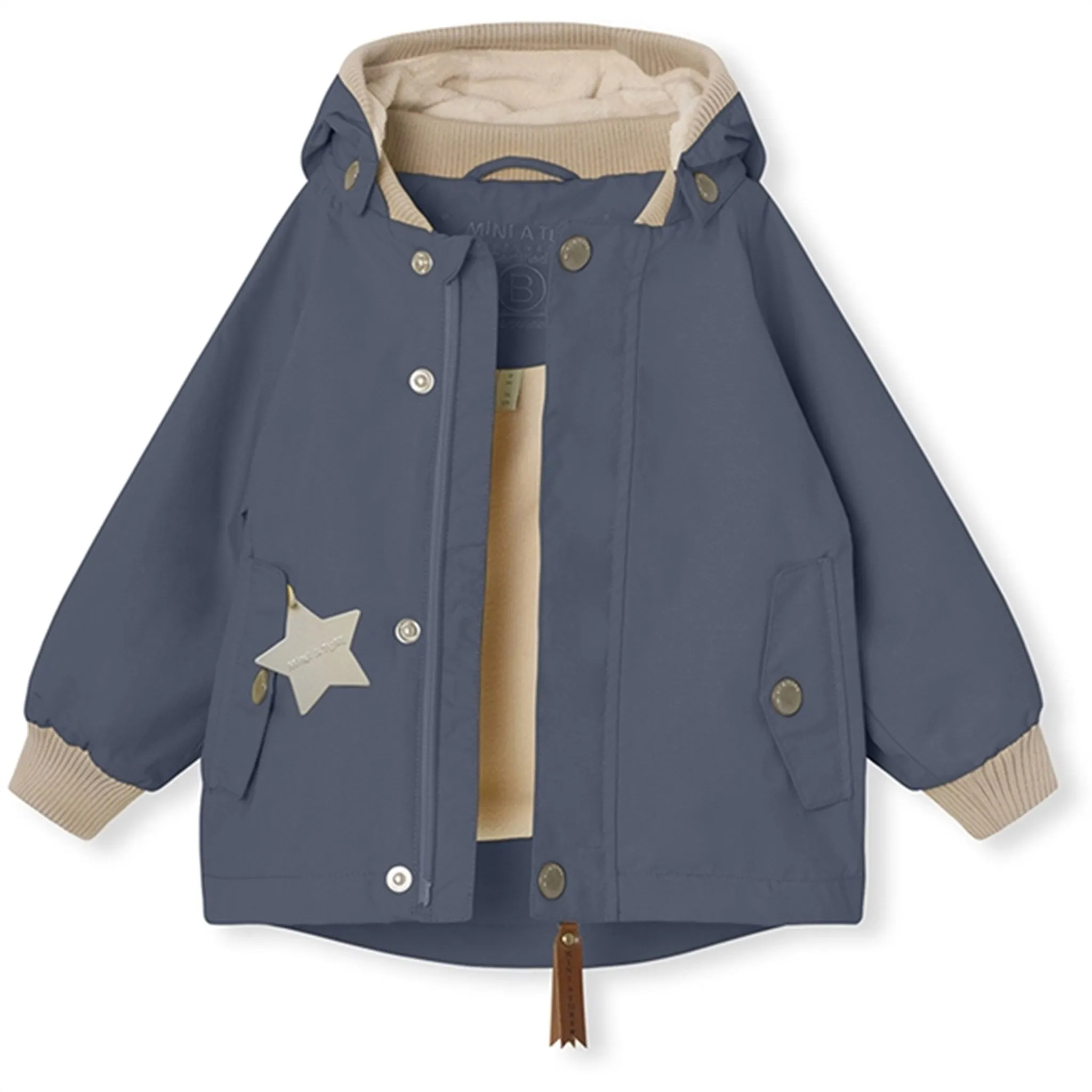 Barrier Seam Construction MINI A TURE WALLY Spring Jacket w/Fleece Lining Ombre Blue