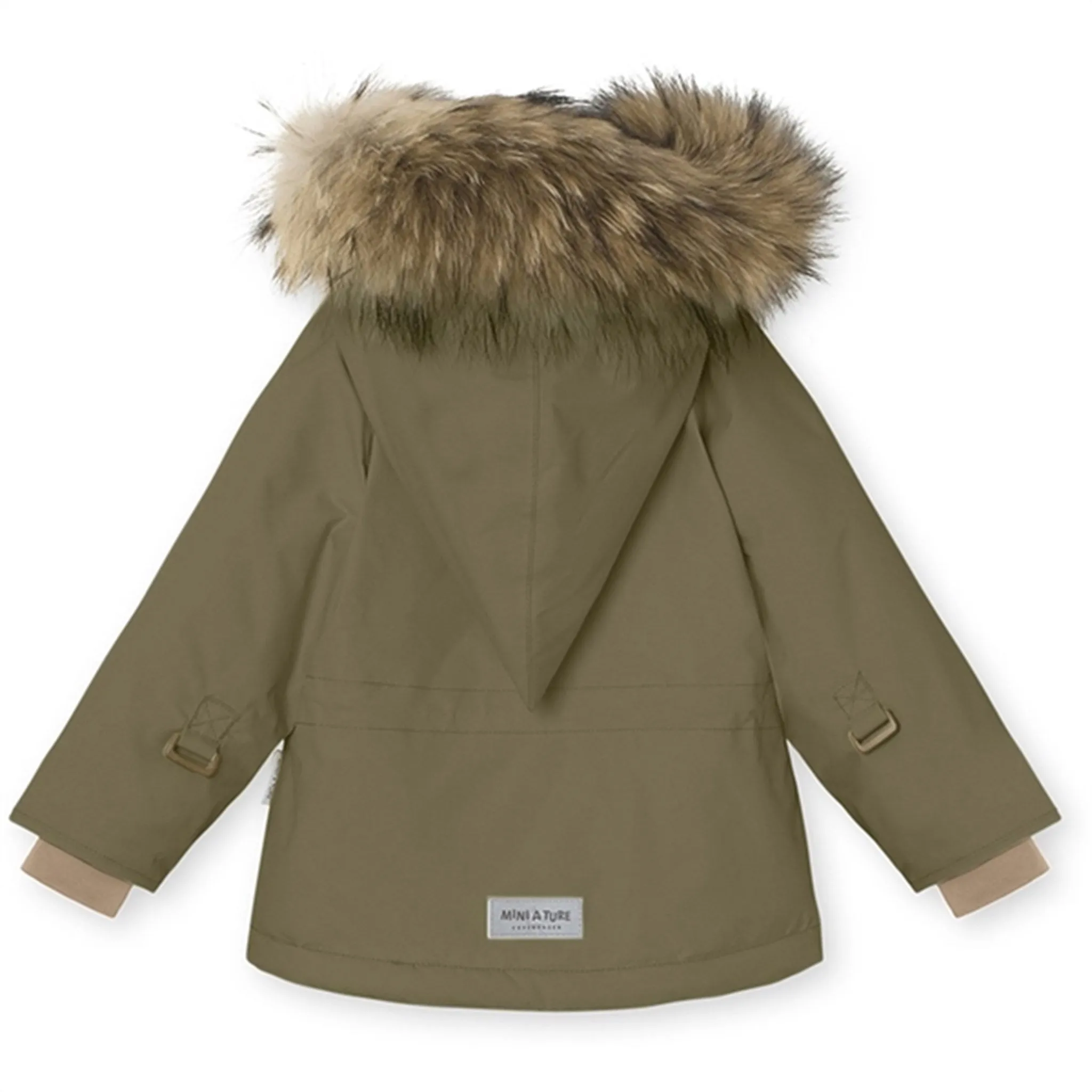 Bonded Seam Technology Lightweight Design MINI A TURE Wang Fleece Fur Winter Jacket Capers Green