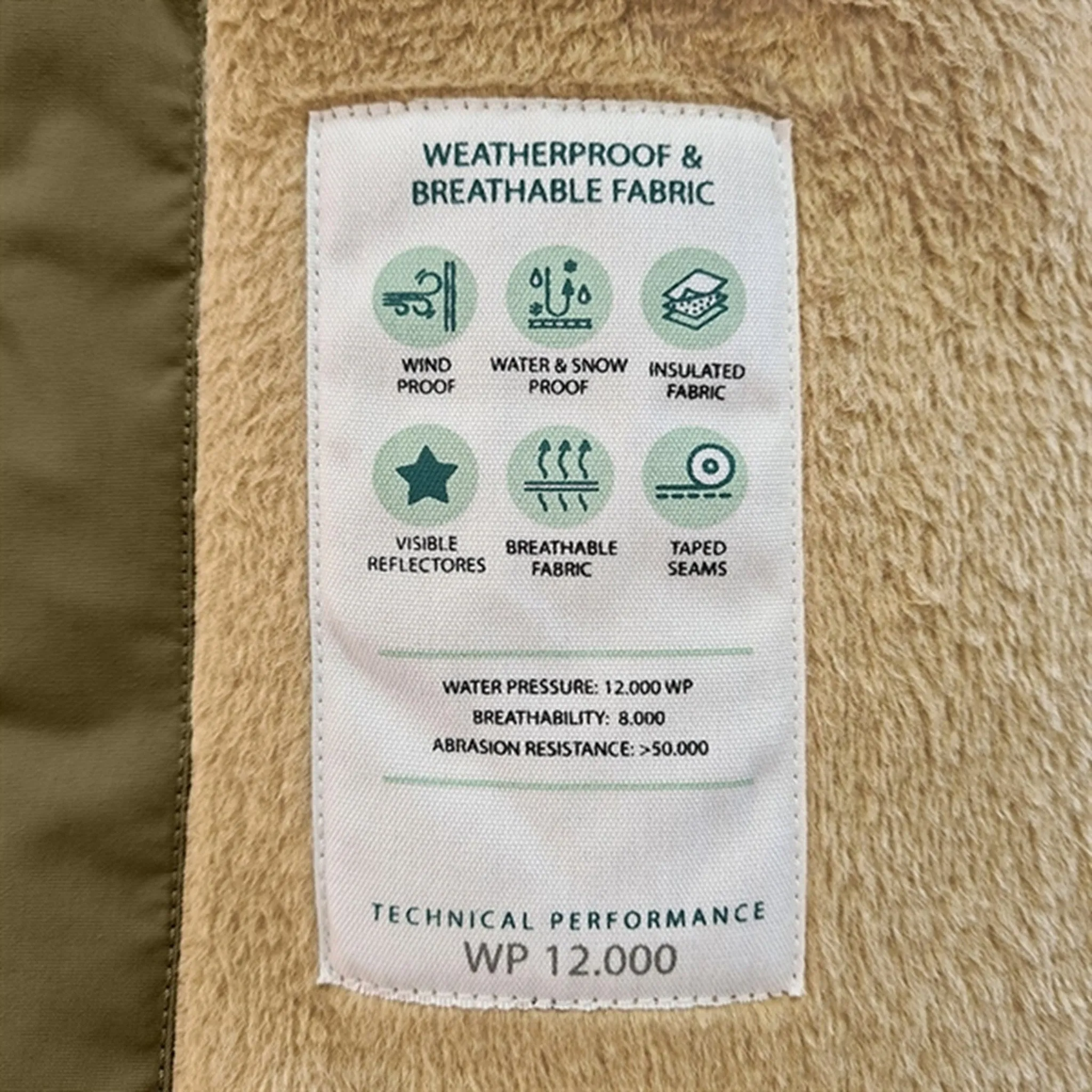 Ergonomic Sleeves Urban Edge MINI A TURE Wang Fleece Fur Winter Jacket Capers Green