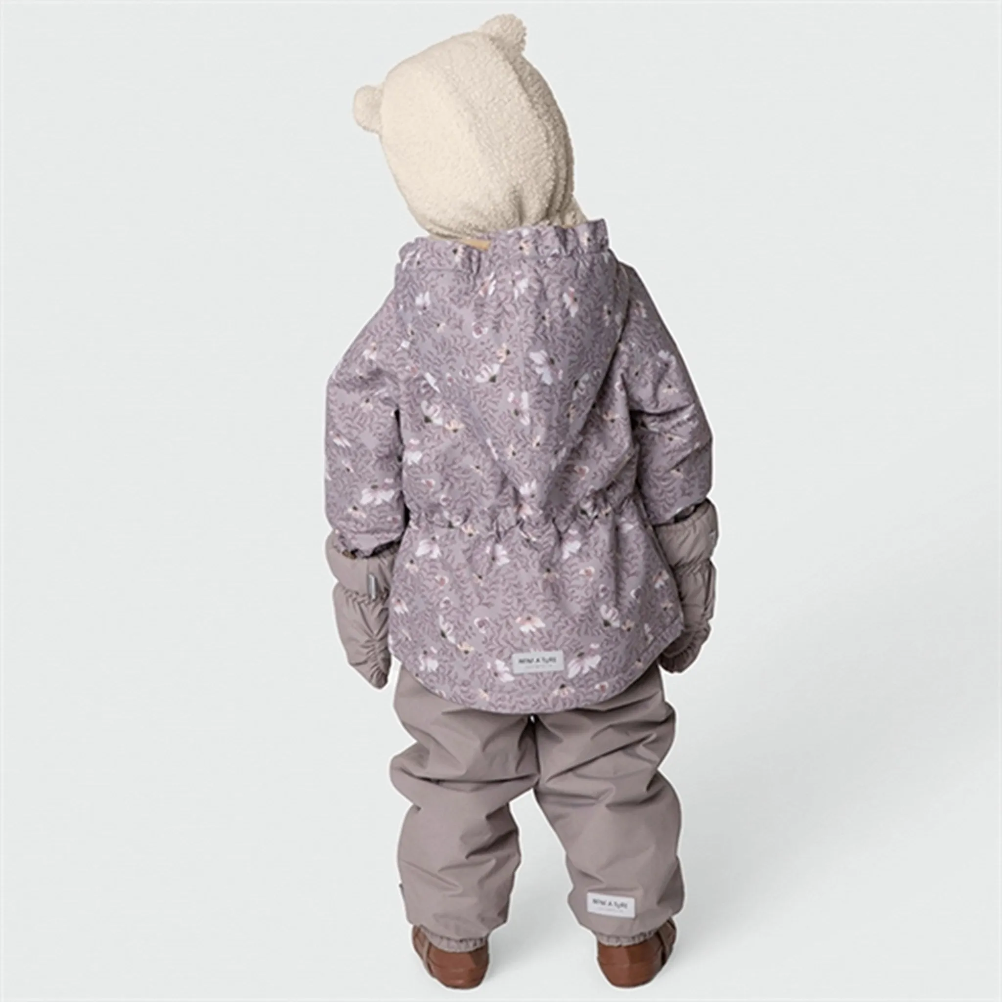 MINI A TURE Wang Fleece Printed Winter Jacket Autumn Flower Field Travel Layer Approve