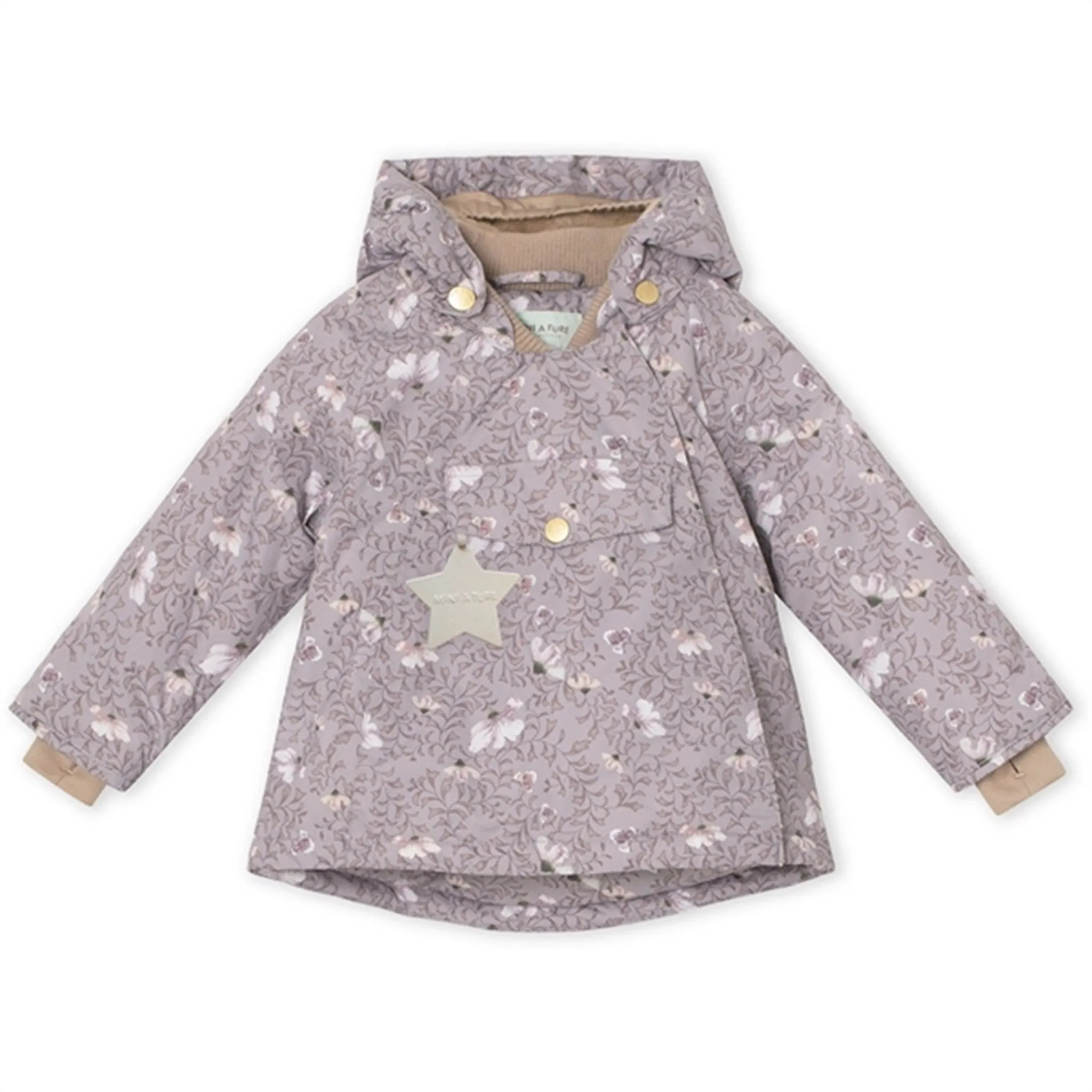 MoistureWicking Conquer MINI A TURE Wang Fleece Printed Winter Jacket Autumn Flower Field