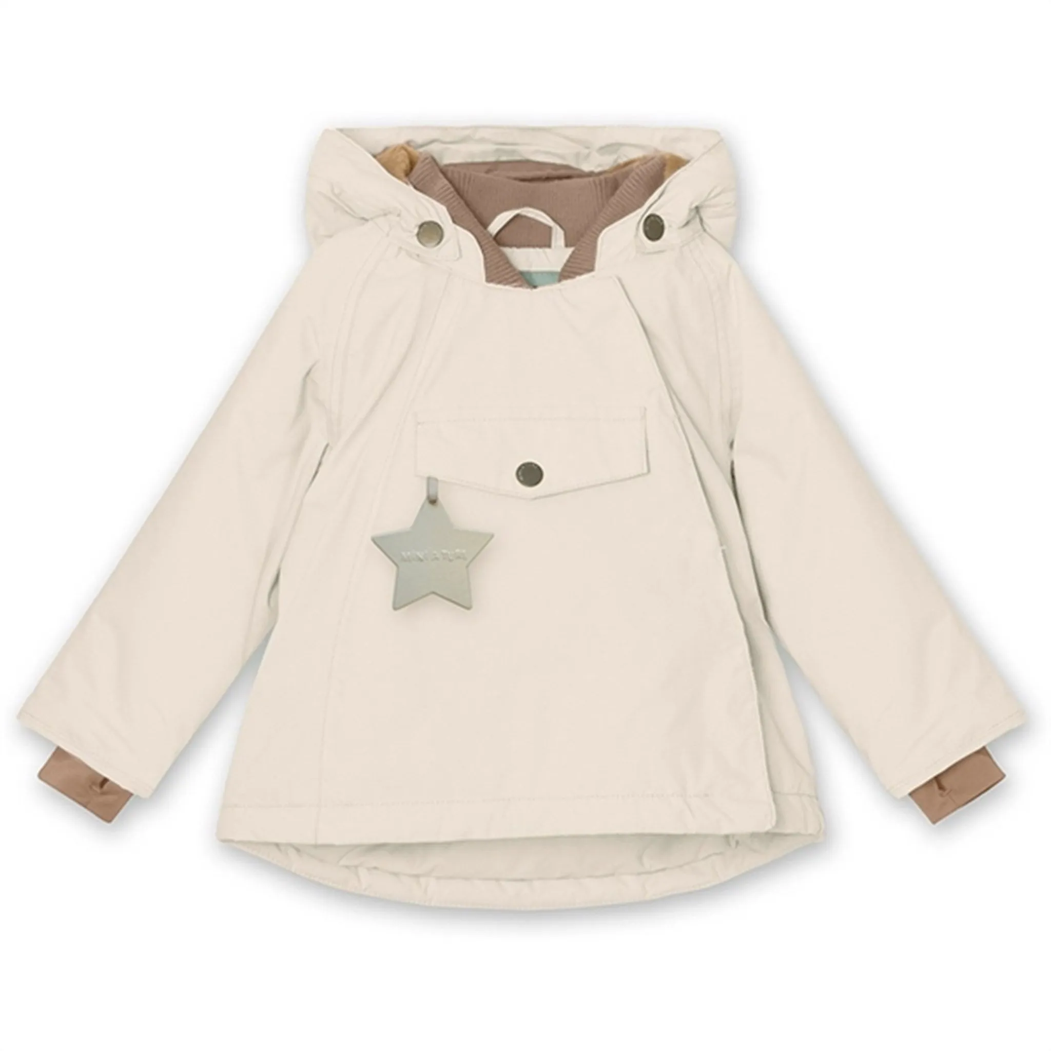 Software Team-sports MINI A TURE Wang Fleece Winter Jacket Angora Cream