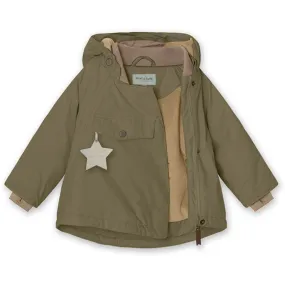 color - coordinating Heritage MINI A TURE Wang Fleece Winter Jacket Capers Green