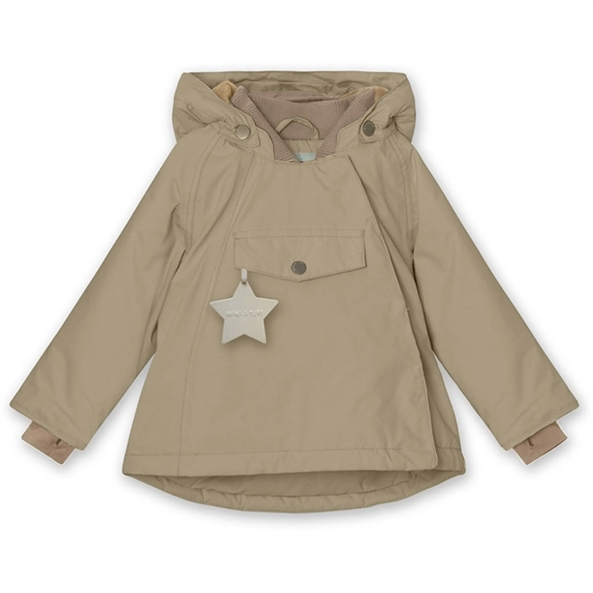 MINI A TURE Wang Fleece Winter Jacket Savannah Tan Athletic Wear