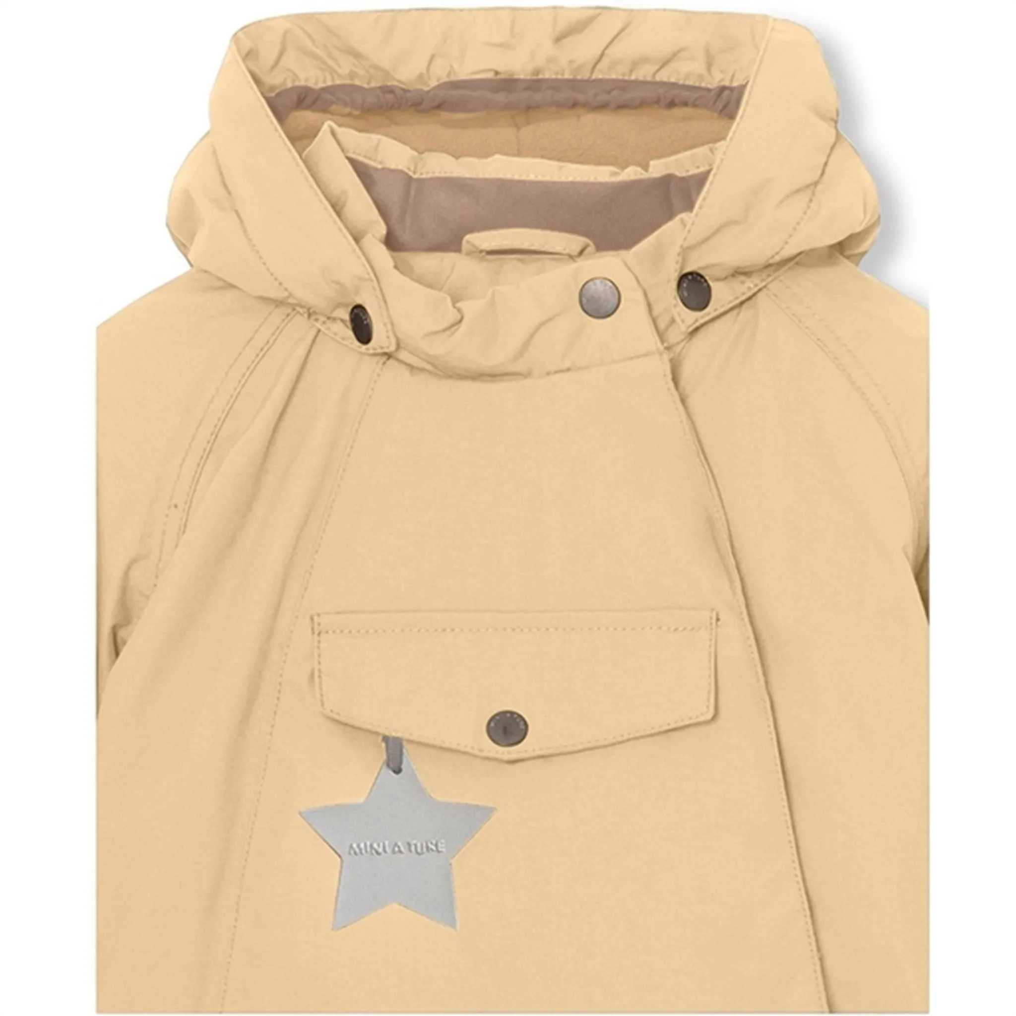 MINI A TURE Wang Fleece Winter Jacket Semolina Sand Limited Edition