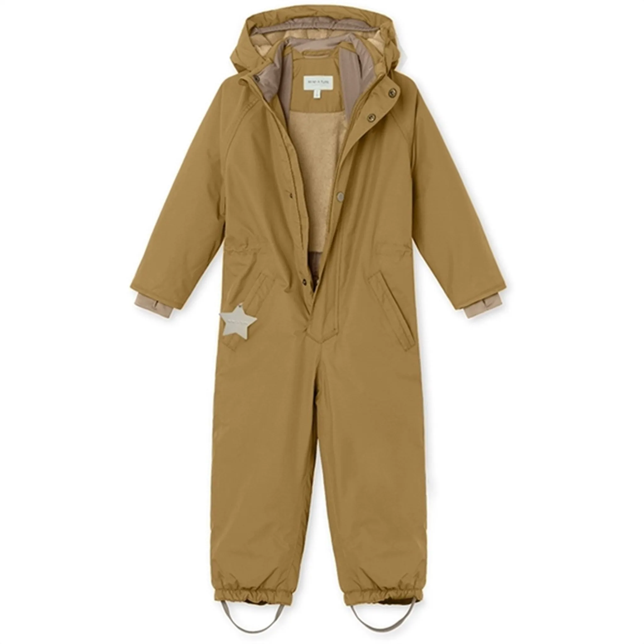 MINI A TURE Wanni Fleece Snow Suit Medal Bronze Velvet-Edge Bright-Hue