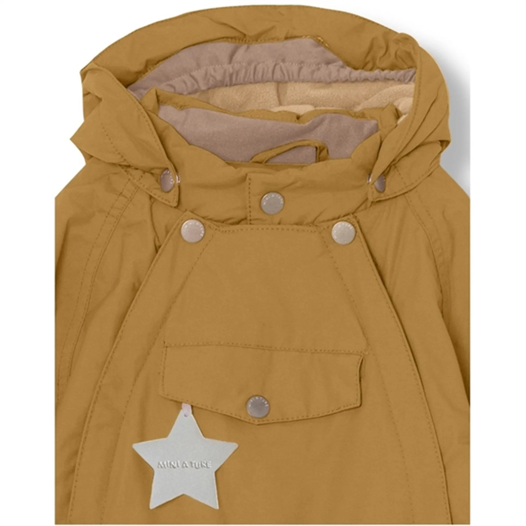 MINI A TURE Wisti Fleece Snow Suit Medal Bronze Repair-Friendly Relaxed evening shirt