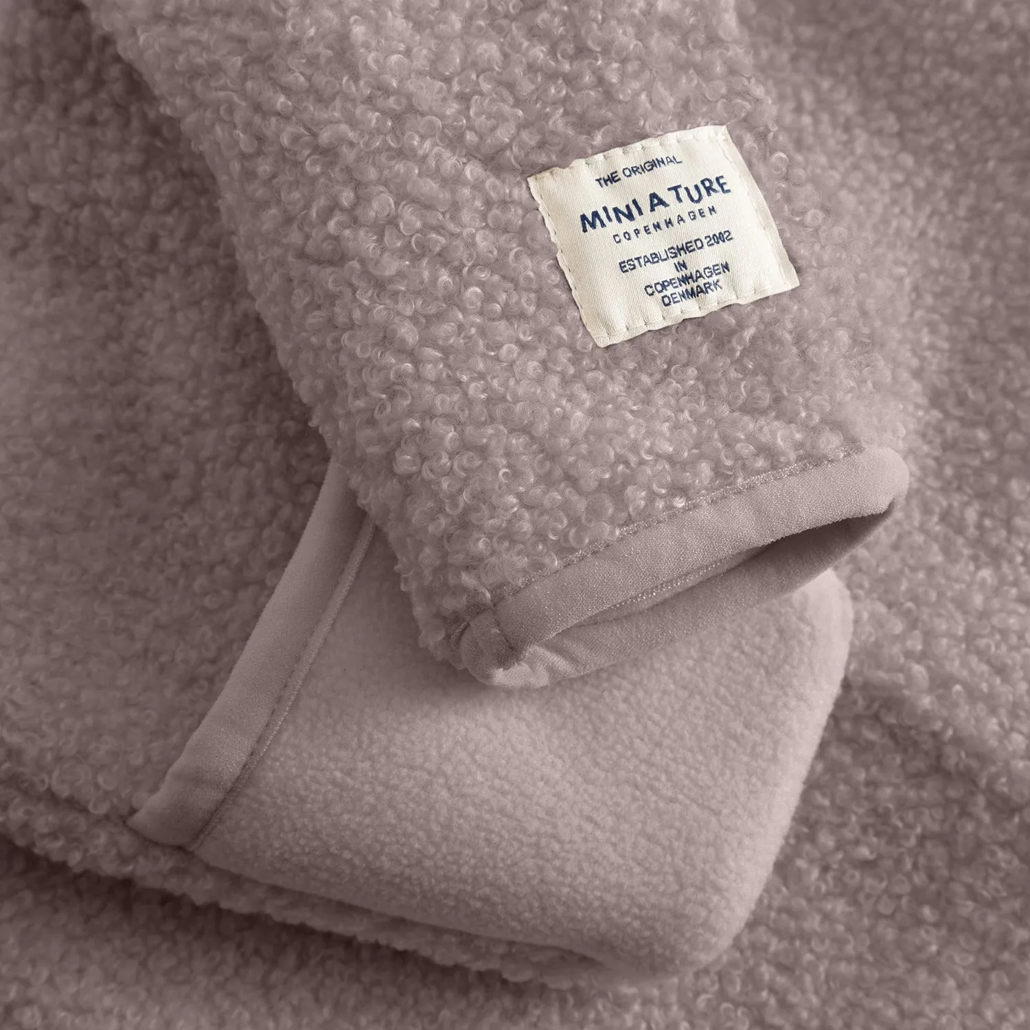 Effortless Street Style Mini A ture Zinc Purple Matadel Teddyfleece Jumpsuit. GRS