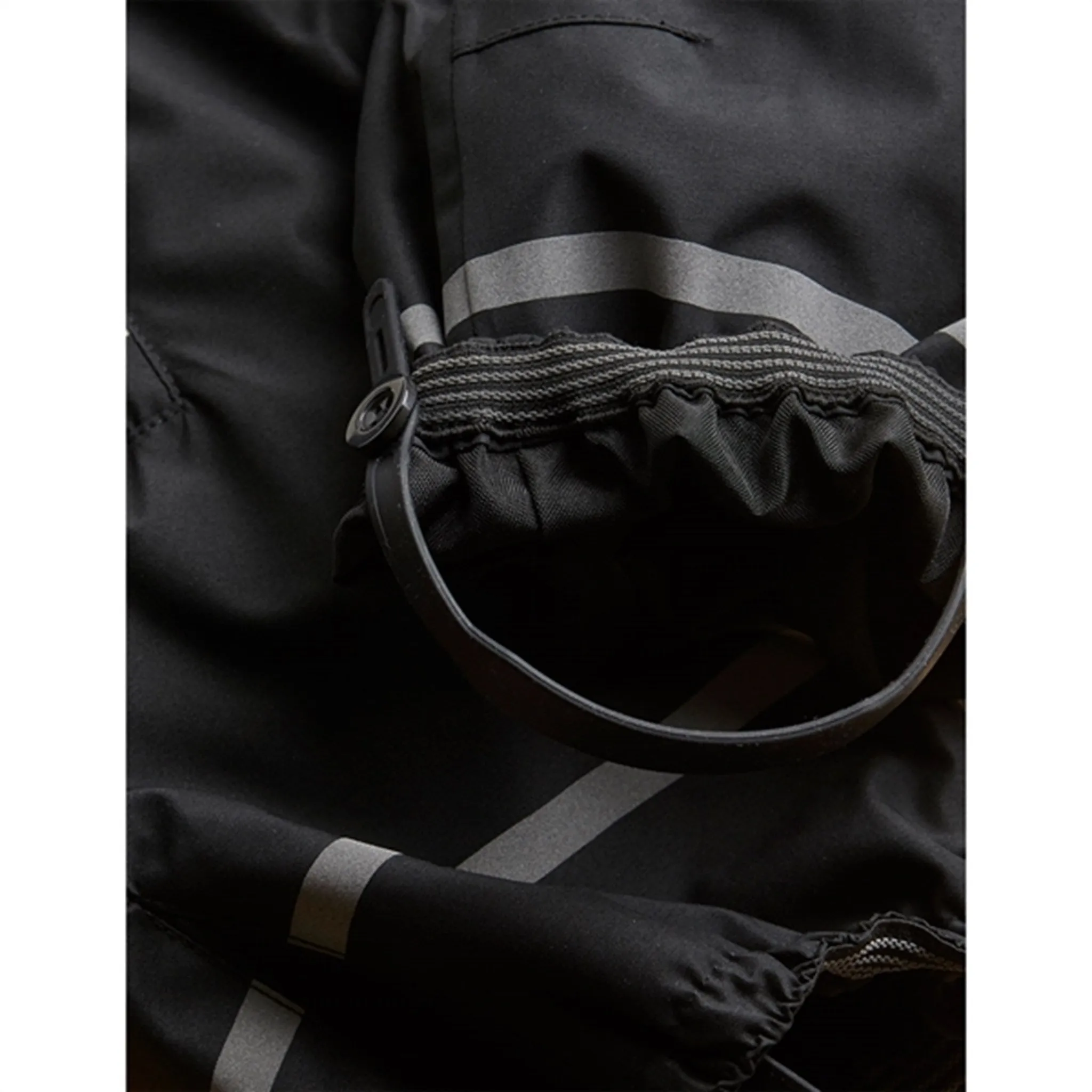 Tunic-Length Mini Rodini Alaska Panda Baby Overall Black