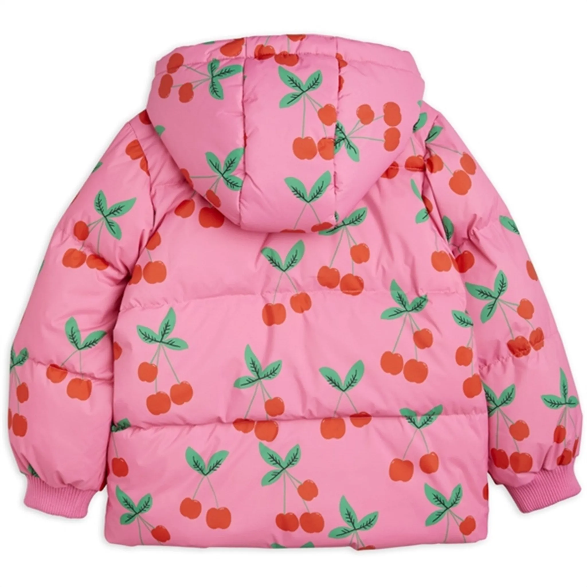 Mini Rodini Cherries Aop Puffer Jacket Pink Light and airy blouse Graduation-Event